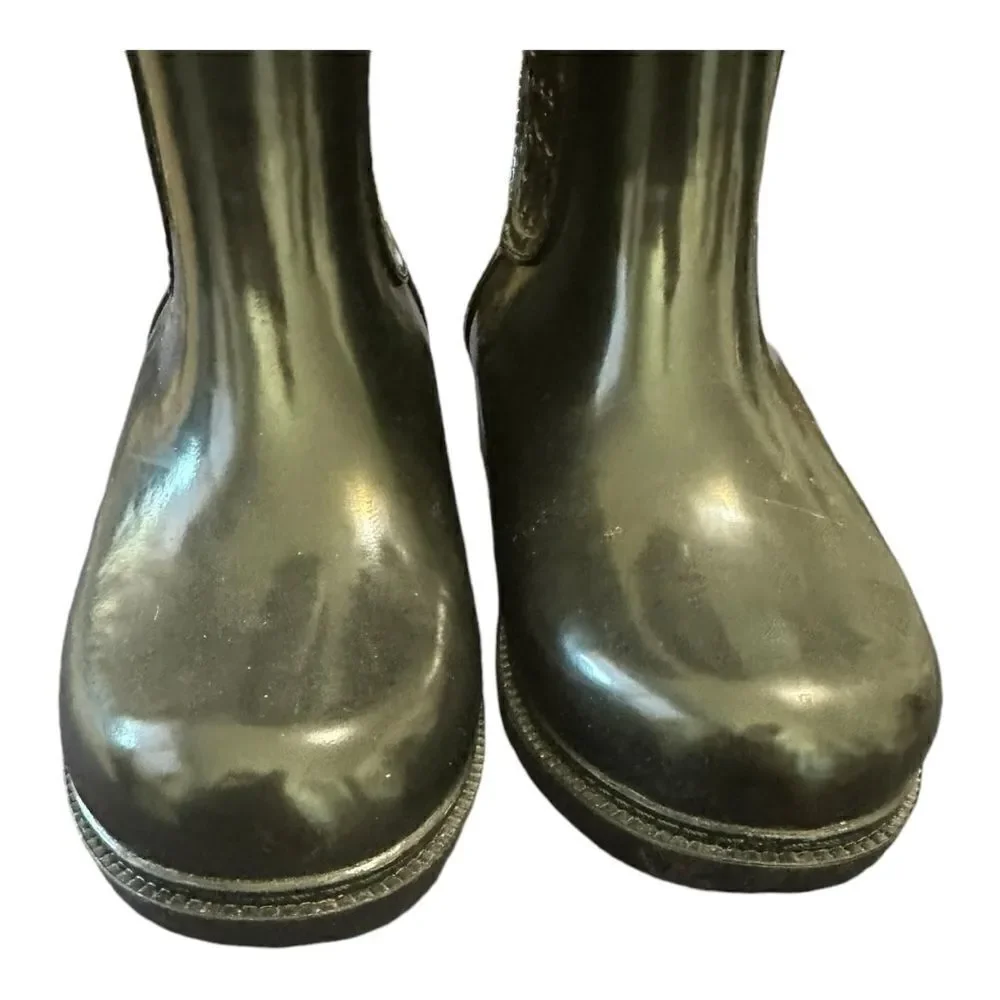 Coach | Signature Rain Rubber Low Top Boots in Black | 6
